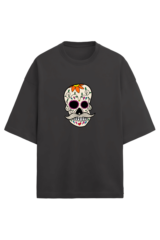 FLOWER SKULL OVERSIZED