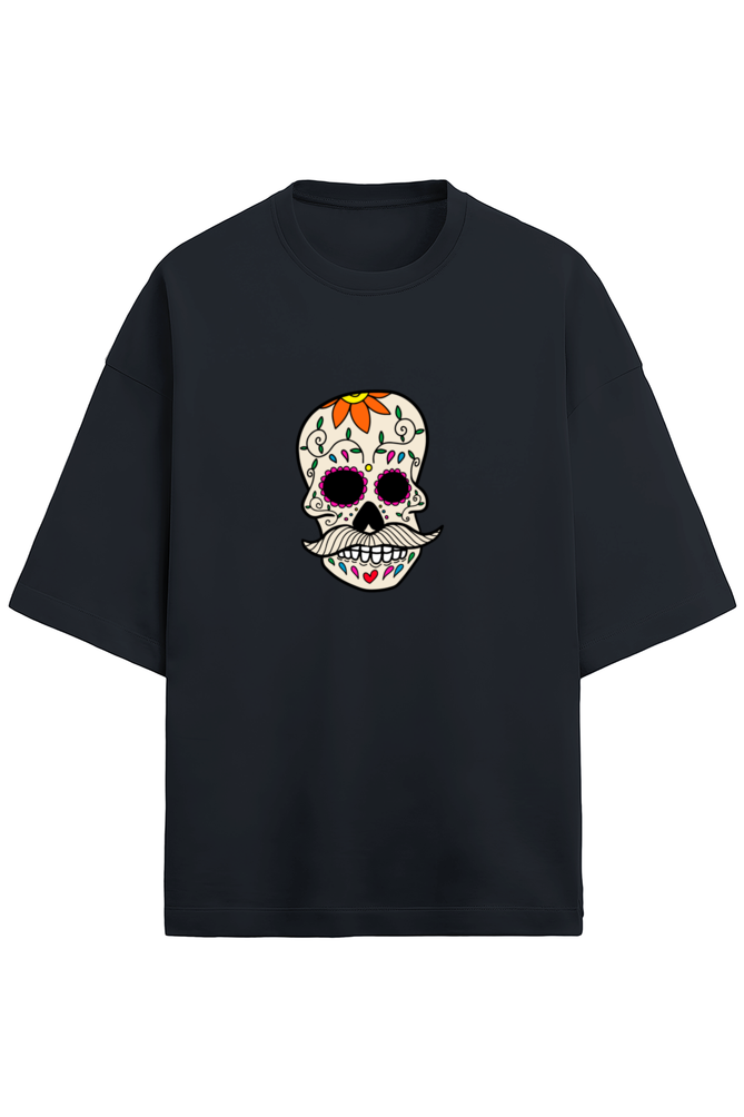 FLOWER SKULL OVERSIZED